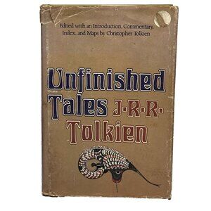Unfinished Tales with Map Tolkien First American Edition 1980 Hardcover DJ